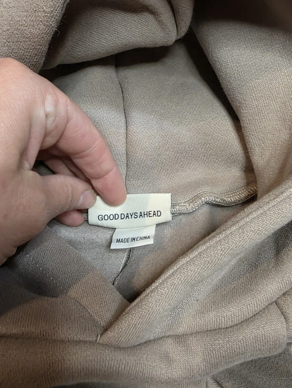 Comfrt PAW Signature Dog Beige (Bone) Hoodie